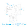 Настенный кронштейн для LED/LCD телевизоров ARM MEDIA MARS-3 BLACK 