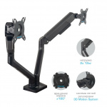 Настольный кронштейн для мониторов KROMAX OFFICE-17 BLACK 
