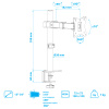 Настольный кронштейн для мониторов ARM MEDIA LCD-T02 BLACK 