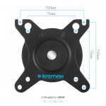 Настольный кронштейн для мониторов KROMAX OFFICE-17 BLACK 