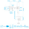 Настольный кронштейн для мониторов ARM MEDIA LCD-T11 BLACK 
