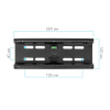 Настенный кронштейн для LED/LCD телевизоров KROMAX FLAT-5 BLACK 