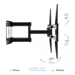 Настенный кронштейн для LED/LCD телевизоров ARM MEDIA COBRA-51 BLACK 