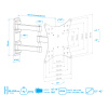 Настенный кронштейн для LED/LCD телевизоров ARM MEDIA MARS-4 BLACK 