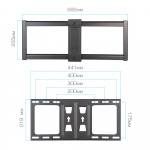 Настенный кронштейн для LED/LCD телевизоров VLK TRENTO-20 BLACK 