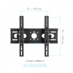 Настенный кронштейн для LED/LCD телевизоров TUAREX OLIMP-416 BLACK 