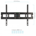 Настенный кронштейн для LED/LCD телевизоров TUAREX OLIMP-606 BLACK 