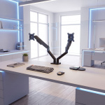 Настольный кронштейн для мониторов KROMAX OFFICE-17 BLACK 