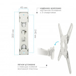 Настенный кронштейн для LED/LCD телевизоров KROMAX ATLANTIS-40 WHITE 