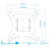 Настенный кронштейн для LED/LCD телевизоров ARM MEDIA LCD-02 BLACK 