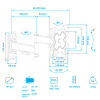 Настенный кронштейн для LED/LCD телевизоров ARM MEDIA MARS-6 BLACK 