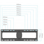 Настенный кронштейн для LED/LCD телевизоров KROMAX DIX-30 BLACK 