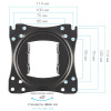 Настенный кронштейн для LED/LCD телевизоров VLK TRENTO-52 BLACK 