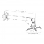Кронштейн для проекторов Arm media PROJECTOR-3 BLACK