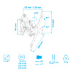 Настенный кронштейн для LED/LCD телевизоров ARM MEDIA LCD-301 BLACK 