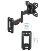 Настенный кронштейн для LED/LCD телевизоров ARM MEDIA MARS-6 BLACK 