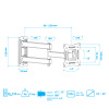 Настенный кронштейн для LED/LCD телевизоров ARM MEDIA LCD-104 BLACK 