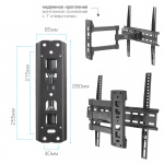 Настенный кронштейн для LED/LCD телевизоров ARM MEDIA LCD-414 BLACK 