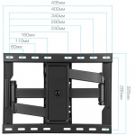 Настенный кронштейн для LED/LCD телевизоров KROMAX ATLANTIS-85 BLACK 