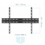 Настенный кронштейн для LED/LCD телевизоров ARM MEDIA PLASMA-2 BLACK 