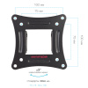 Настенный кронштейн для LED/LCD телевизоров ARM MEDIA LCD-104 BLACK 