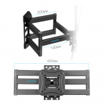 Настенный кронштейн для LED/LCD телевизоров KROMAX CORBEL-12 GREY TITAN 