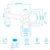 Настенный кронштейн для LED/LCD телевизоров ARM MEDIA MARS-5 BLACK 